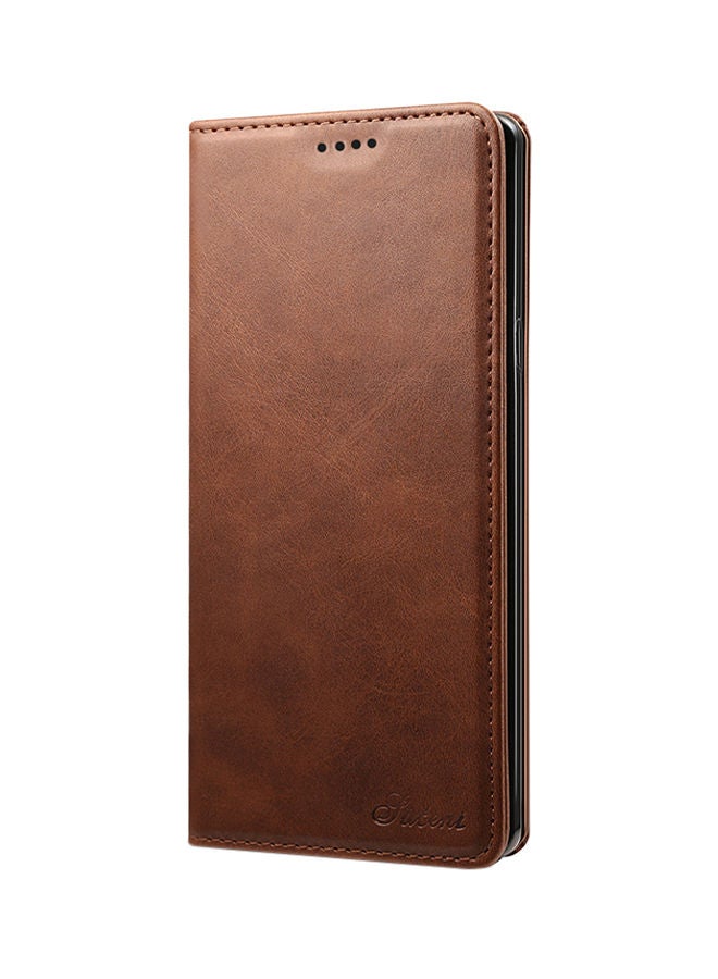 نيبمينينت غطاء حماية واقِ بنمط محفظة لموبايل سامسونج جالاكسي نوت 9 بني - Image 1