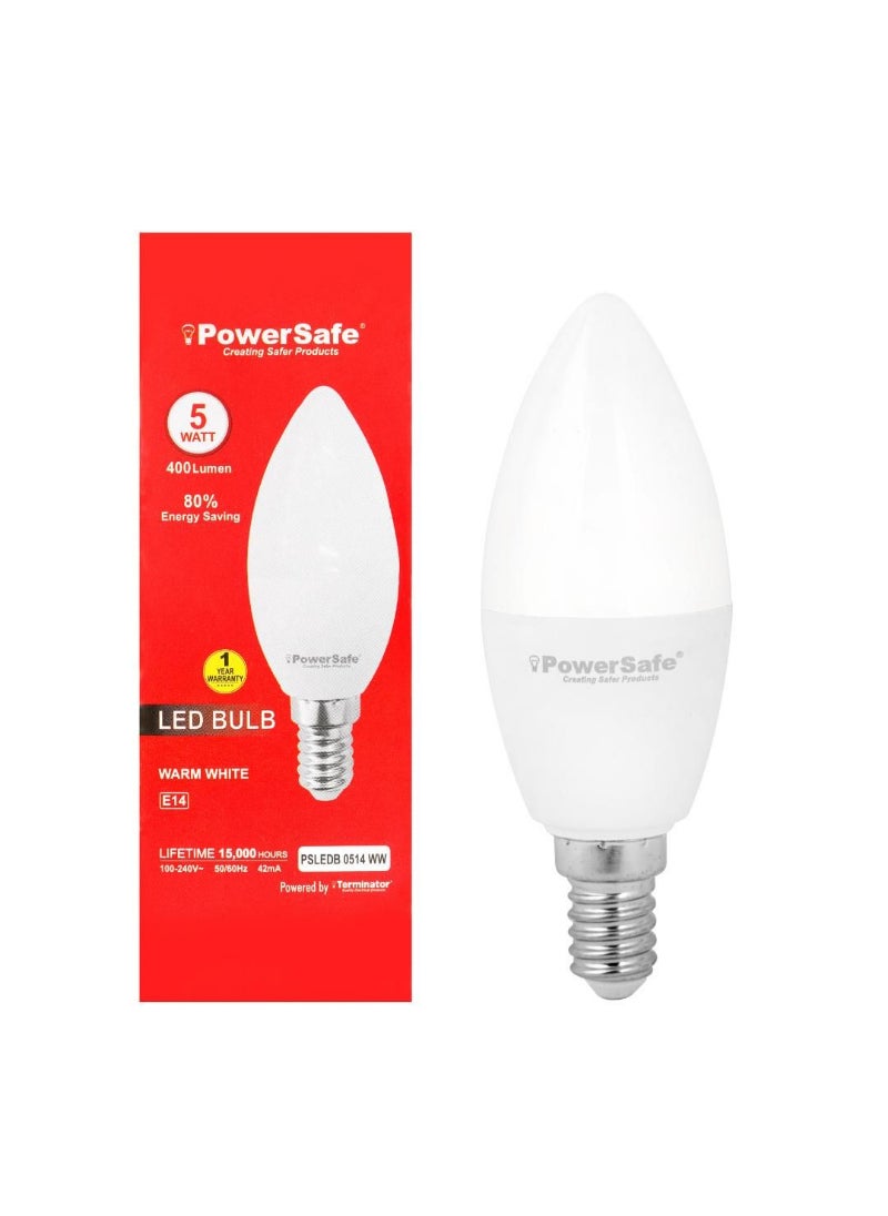 PowerSafe LED Bulb 5W Warm White E-14 (Candle Shape) PSLEDB 0514 WW - pzsku/ZEE23F22594B9455DFEFEZ/45/_/1738060605/8abda579-ed61-47ee-ad4a-18a6d423a21b