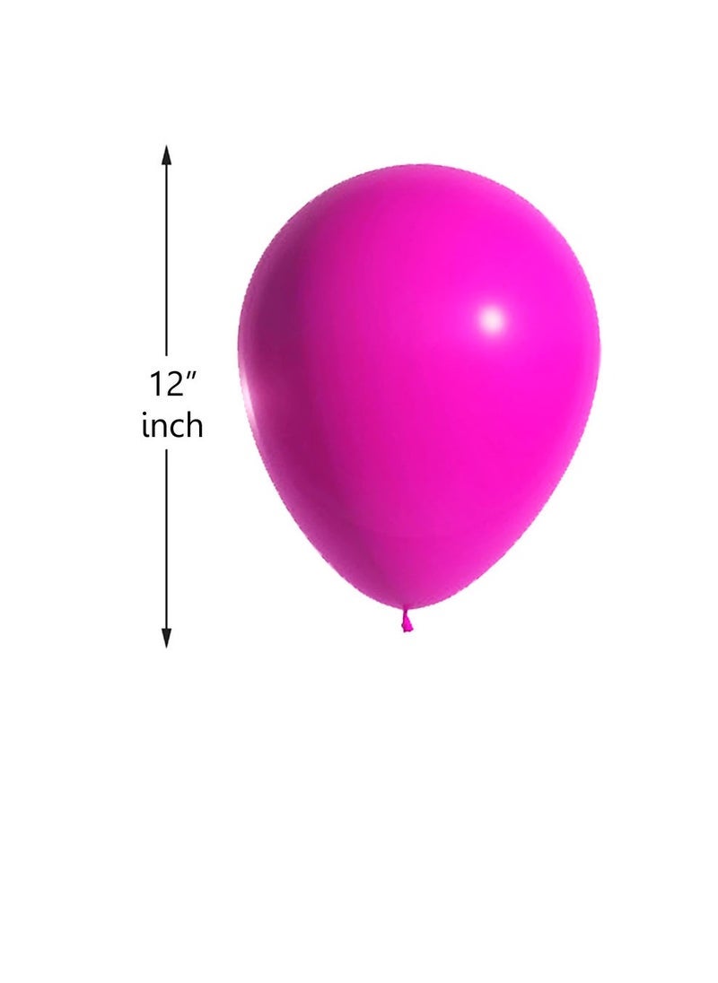 بارتي فن بالونات ريترو مفردة وردية داكنة 40 قطعة - Image 3