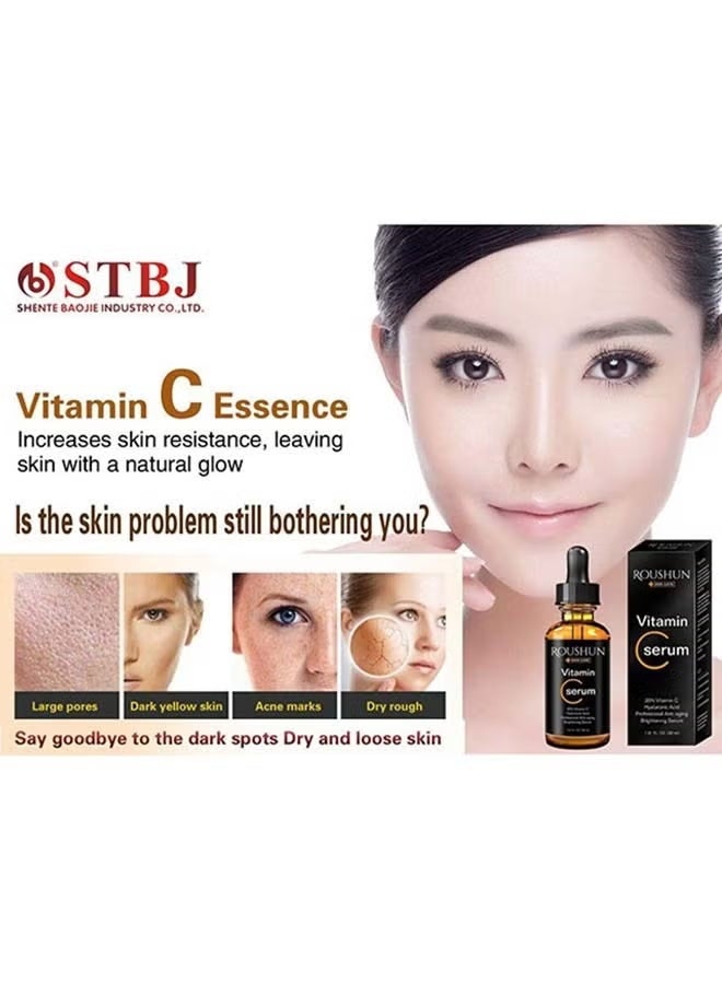 ROUSHUN Professional Skin Care Vitamin C 20% & Hyaluronic Acid Serum, 30ml - Image 5