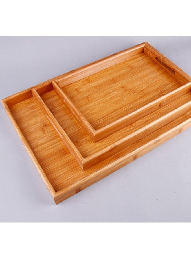 Simple Tea Set Tea Tray Household Wooden Tray Style Bamboo Tray Tea Tray Hotel Restaurant Barbecue Tray