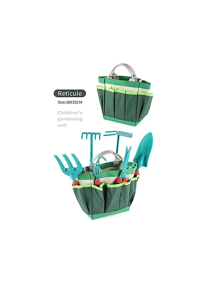 PROMASS promass Kids Gardening Tool Set for Ages 3-7 Kids, Garden Apron, Kids Sun Hat, Kids Shovel, Toddler Gardening Gloves - Kids Gardening Set as Dress Up & Pretend Play, Costumes for Boys & Girls (Green) - Image 3