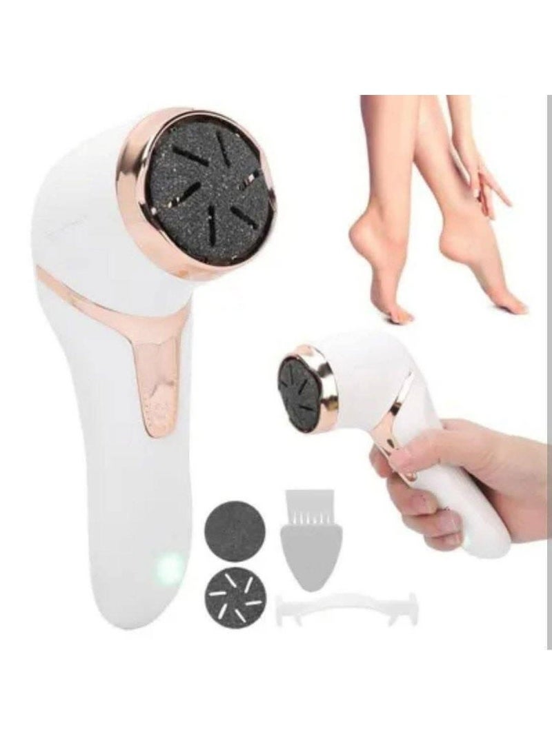 ماكينة صنفرة القدم الكهربائية USB – جهاز إزالة الجلد الميت وتشقق الكعب – باديكير احترافي في المنزل مع رأس قابلة للتبديل - Image 2