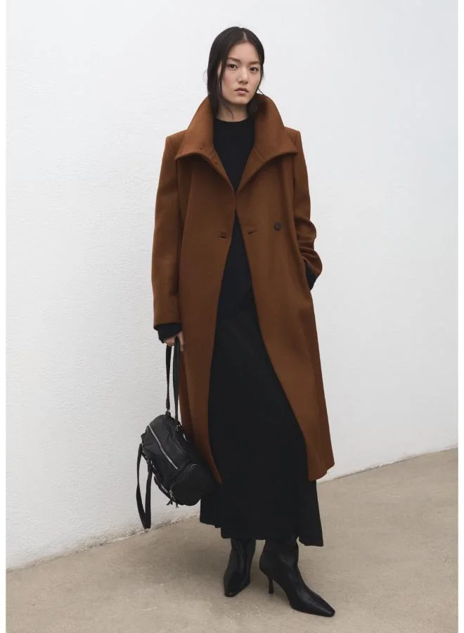 Manteco Wool Coat With Belt
