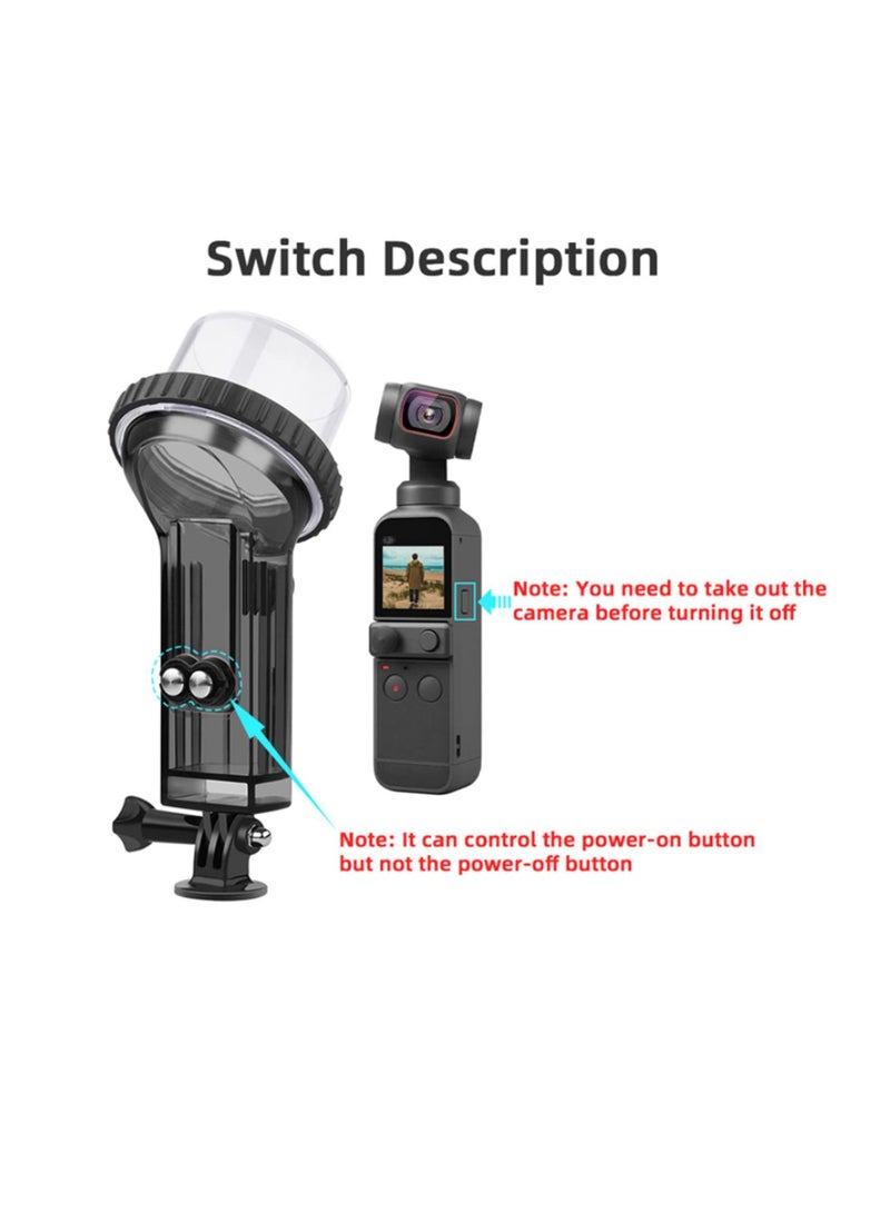Waterproof Case Compatible with DJI Pocket 2 Housing Case Protective Shell Surfing Diving High light transmission Gimbal Camera Accessories - Image 2