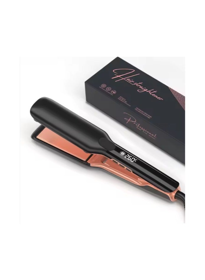 260C Black Rosegold Hair Straightener Flat Iron High Heat Ceramic Floating Plate Plasma Technology Adjustable Temperature - Image 3