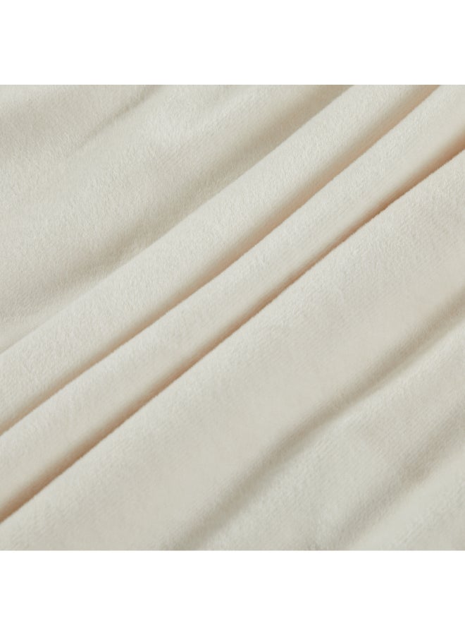 REVE 6-Piece Patterned Winter King Comforter Set Ivory 35 x 250 x 230 cm FW075-4 IVORY - Image 4