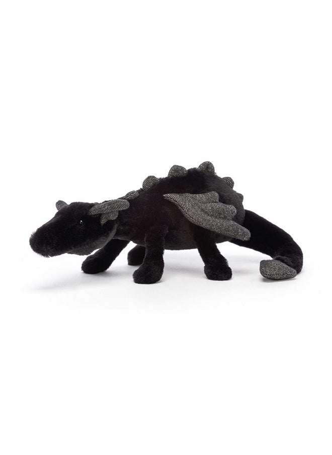 Jellycat Onyx Dragon Stuffed Animal, Little 12" | Mythical Plush Toy | Classic Children'S Gift | Halloween Plush  - Image 4