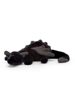 Jellycat Onyx Dragon Stuffed Animal, Little 12" | Mythical Plush Toy | Classic Children'S Gift | Halloween Plush  - Image 1