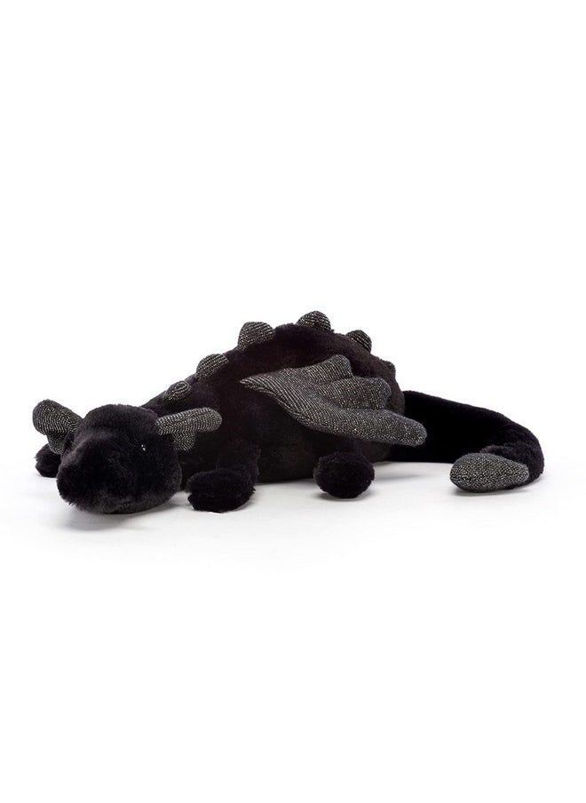 Jellycat Onyx Dragon Stuffed Animal, Little 12" | Mythical Plush Toy | Classic Children'S Gift | Halloween Plush  - Image 1