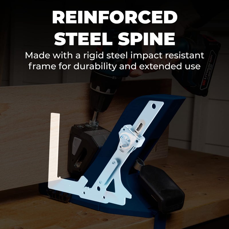 Kreg Tool KPHJ720PRO Pocket-Hole Jig 720PRO - Easy Clamping & Adjusting - Includes Durable Kreg Pocket-Hole Screws - For Materials 1/2" to 1 1/2" Thick - Image 4