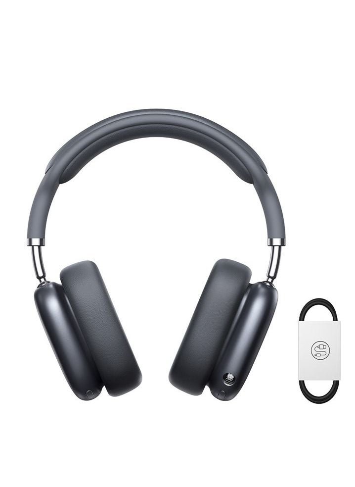 Baseus - BASEUS Bowie H2 Noise-Cancelling Wireless Headphone Bluetooth V5.2 Game Music Over-Ear Headset  (Grey) - Image 1