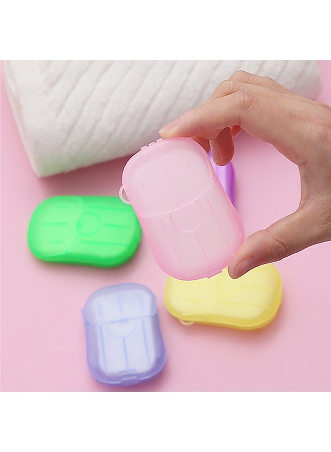 20 Sheets Disposable Soap Paper Hand Cleaner Fragrance Mini Color Soap Paper for school Indoor, Outdoor, Travel, Camping Hiking - Image 2