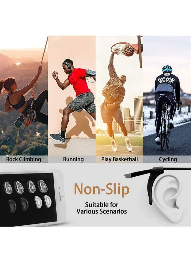 Aikanbo Ear Clip Holder for Glasses Nose Pad Silicone Anti-Slip Glasses Glasses Temple Tip Sleeve Holder Extender for Adult And Children Glasses Sunglasses, 14 Pairs  - Image 5