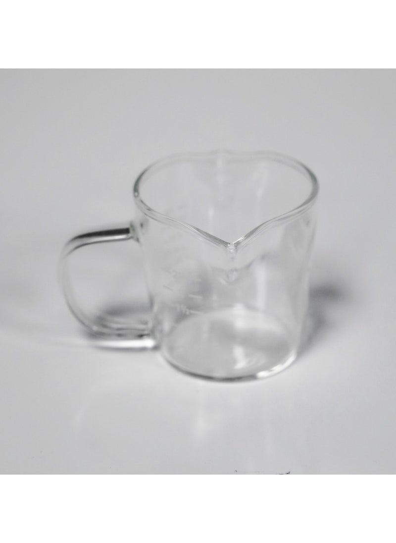 Rhino Coffee Gear - Espresso Shot Glass with Handle & Measurement markings, Made of Glass, 2.4oz - Clear - Image 1