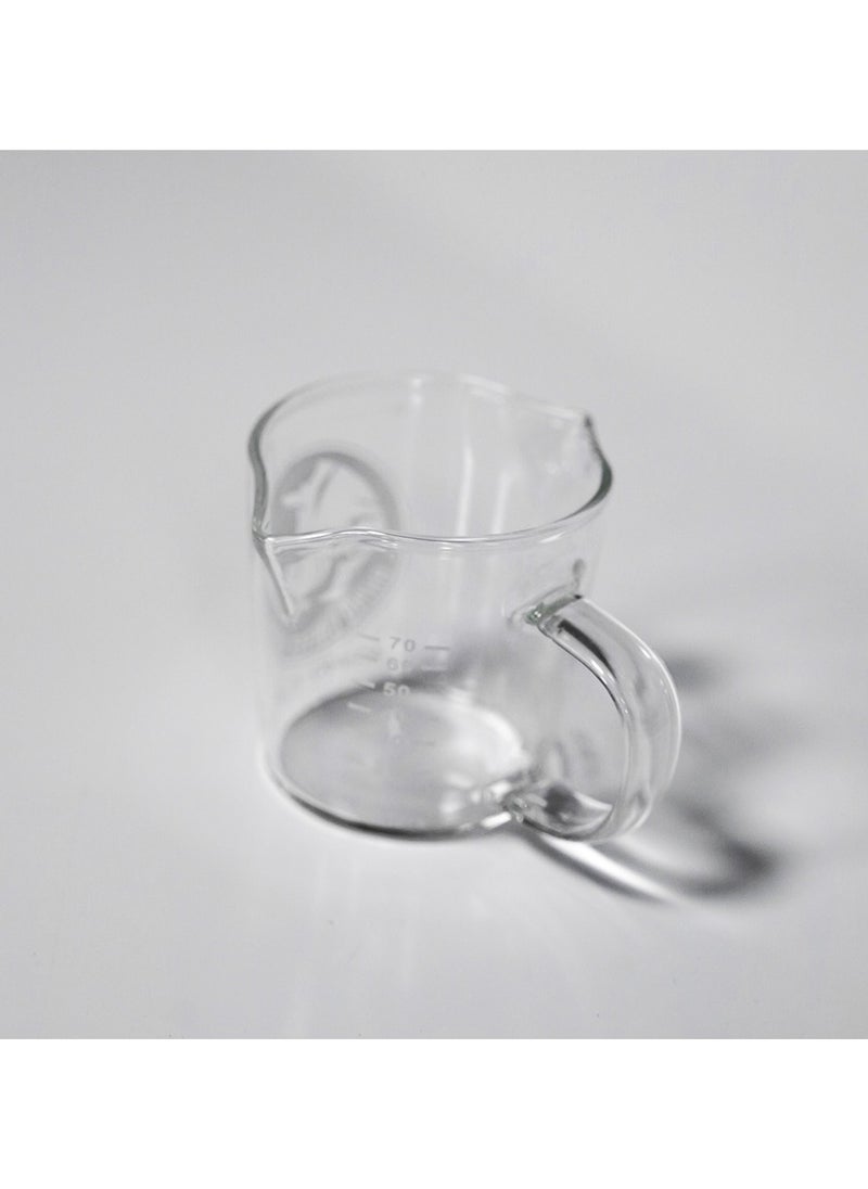 Rhino Coffee Gear - Espresso Shot Glass with Handle & Measurement markings, Made of Glass, 2.4oz - Clear - Image 1
