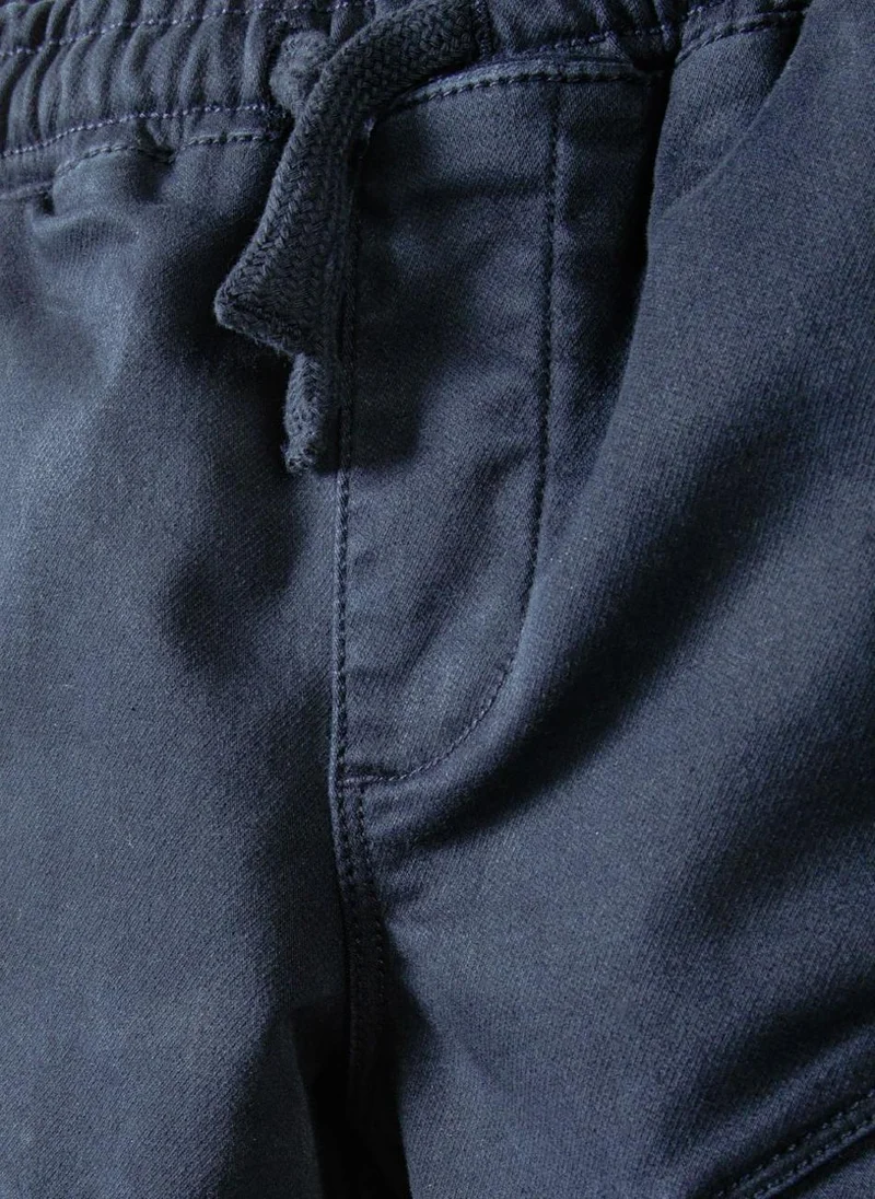 مينوتي Kids Boys  Knitted Cargo Trousers With Drawcord
