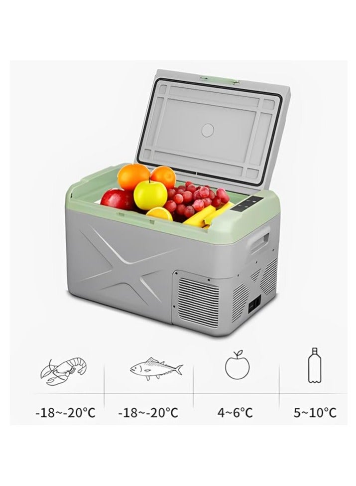 DLC 33540 40L Portable Car Fridge Freezer – 12V Camping Refrigerator for RV, Truck & Fishing with Fast Cooling & LED Light - Image 1