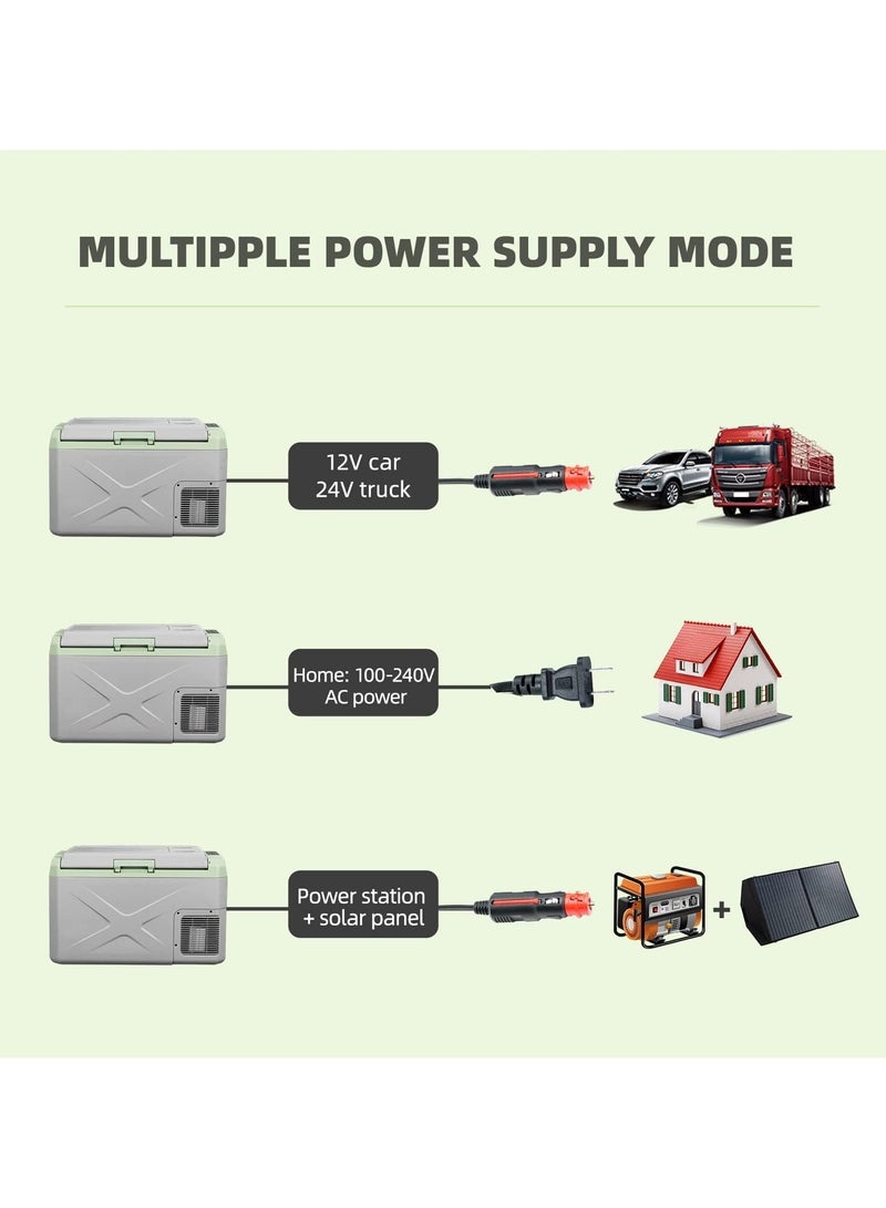 DLC 33540 40L Portable Car Fridge Freezer – 12V Camping Refrigerator for RV, Truck & Fishing with Fast Cooling & LED Light - Image 4