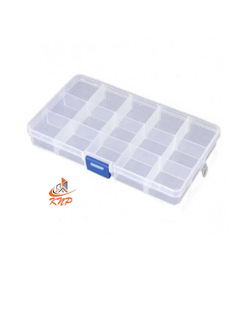 KNP Plastic Storage Box - 15 Compartments 17 X 10 X 2.2cm - Image 2