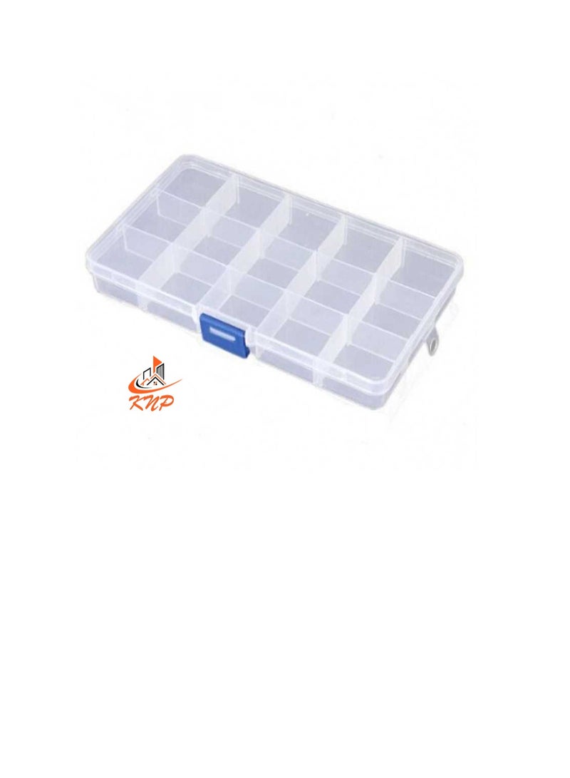 KNP Plastic Storage Box - 15 Compartments 17 X 10 X 2.2cm - Image 3