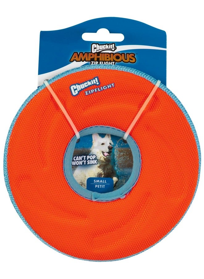 Chuckit! Zipflight Flying Disc Dog Toy, Small (6"), Orange And Blue - Image 5