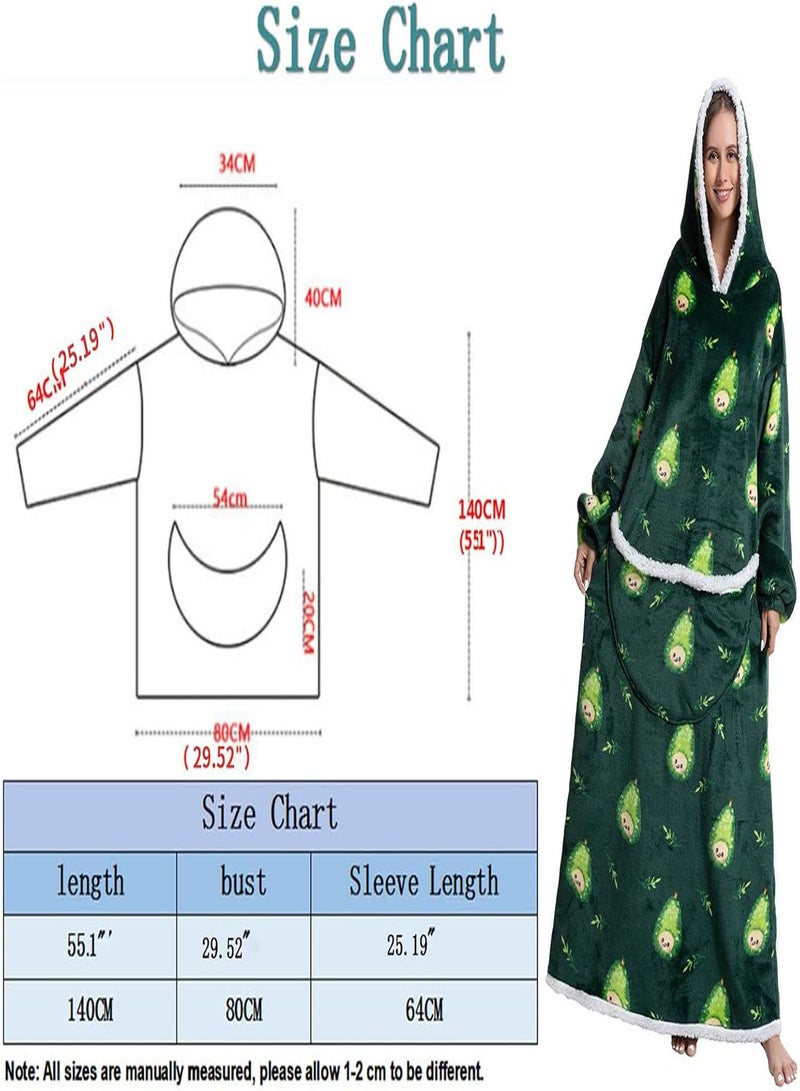 GGOOT Hoodie Blanket,Oversized Sherpa Wearable Blanket Sweatshirt | Wearable Blanket Sweatshirt Oversized Hoodie for Women Men Boys Girls  - Image 4