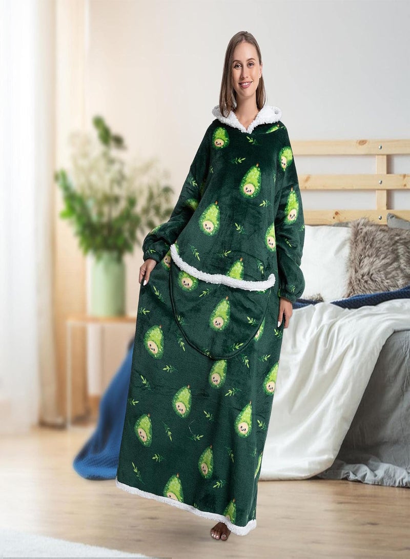 GGOOT Hoodie Blanket,Oversized Sherpa Wearable Blanket Sweatshirt | Wearable Blanket Sweatshirt Oversized Hoodie for Women Men Boys Girls  - Image 3
