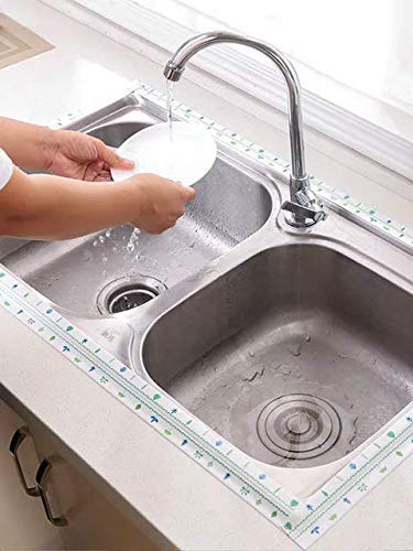 Nirvik Kitchen Sink Waterproof Sticker Anti-Mold Waterproof Tape |Sealing Tape for Kitchen Sink - Platform - Toilet - Bathroom - Shower & Bathtub |Colorful Designed Tape (Mould Tape jj) - Image 5