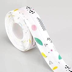 Nirvik Kitchen Sink Waterproof Sticker Anti-Mold Waterproof Tape |Sealing Tape for Kitchen Sink - Platform - Toilet - Bathroom - Shower & Bathtub |Colorful Designed Tape (Mould Tape jj) - Image 2