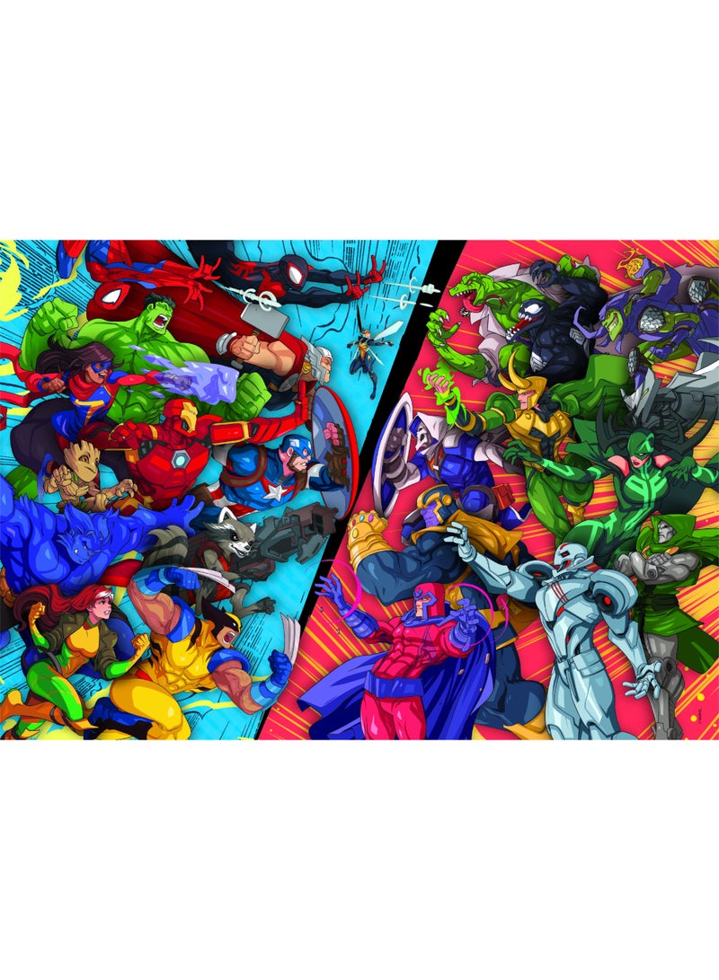 Clementoni Puzzle Marvel Heroes vs Villain 104-Pieces | Jigsaw Puzzle | Children's Puzzle | Preschool Learning Toys | Develops Problem Solving Skills | Made in Italy - Image 3