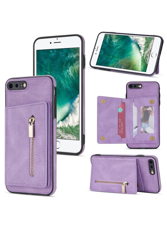 The Bros Zipper Card Holder Phone Case For iPhone 8 Plus / 7 Plus