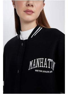 DeFacto Woman Regular Fit Bomber Long Sleeve Knitted Cardigan  - Image 3