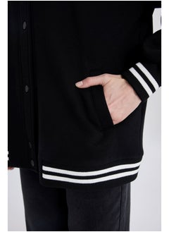 DeFacto Woman Regular Fit Bomber Long Sleeve Knitted Cardigan  - Image 2