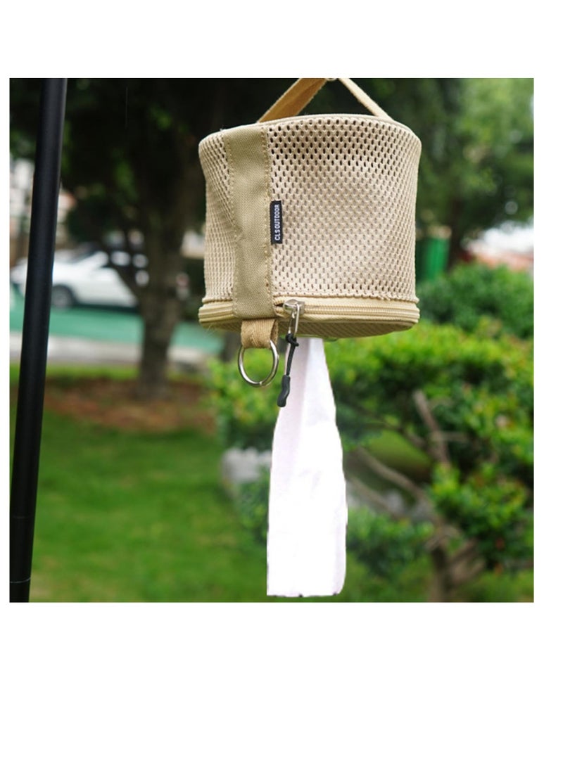 Excefore Travel Toilet Paper Holder, Portable Toilet Paper Holder, Carrying Case for Toilet Paper with Built-in Storage and Hanging Hook, On-The-go Toilet Paper Holder for Camping and Outdoor Activities  - Image 4