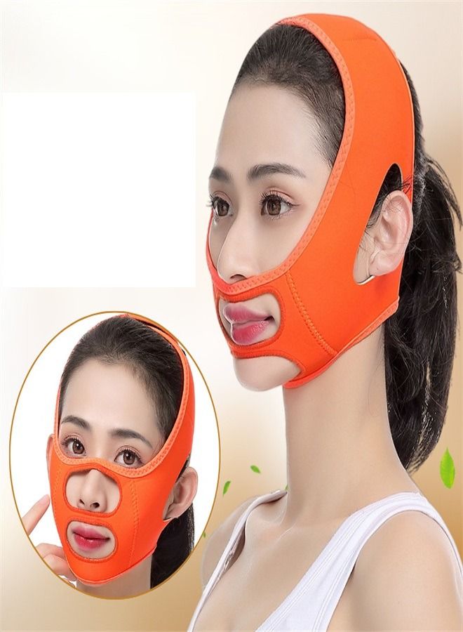 V Face Bandage Face Massager Orange - Image 1