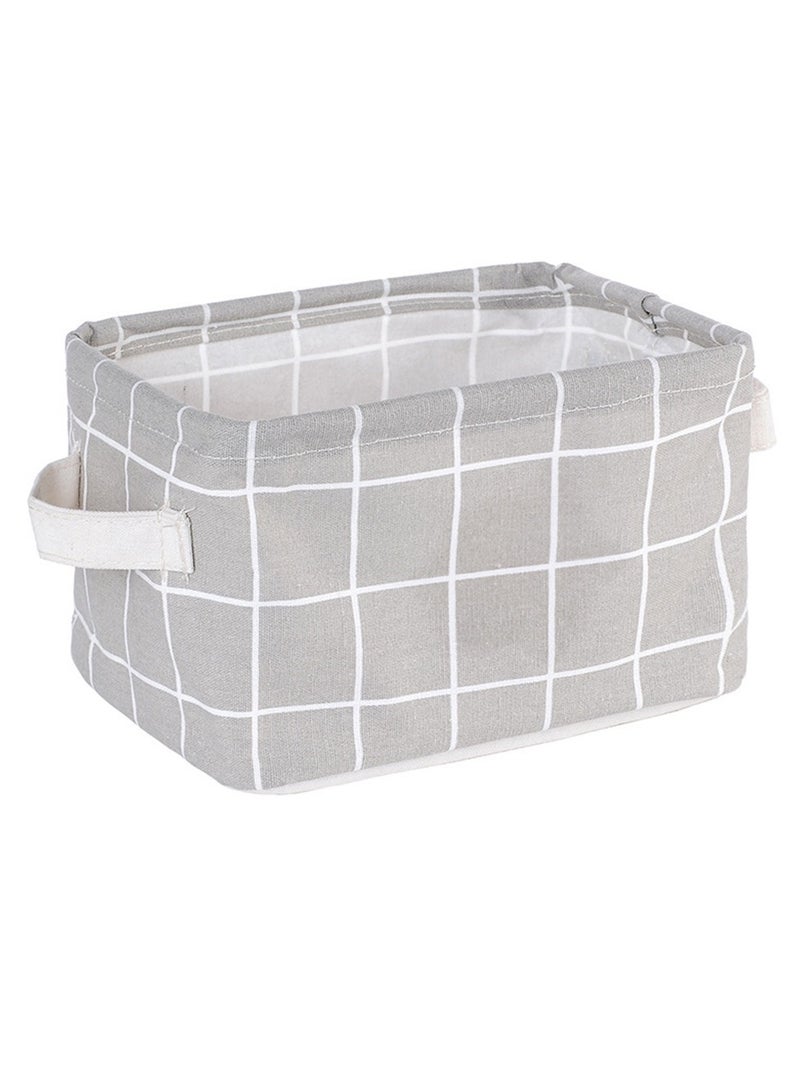 4 Packs Household Mini Desktop Storage Basket For Book Stationery With Portable Handle Durable Foldable Closet Space Save Underwear Sock Storage Box - Image 2