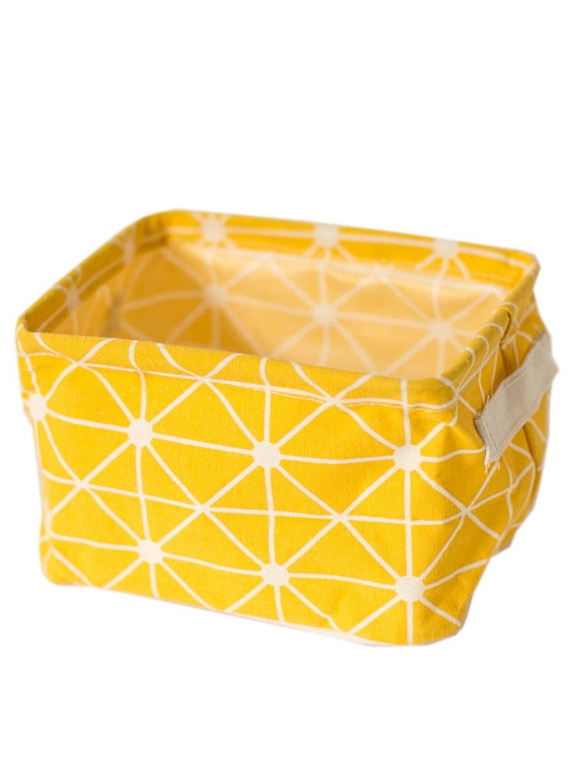4 Packs Household Mini Desktop Storage Basket For Book Stationery With Portable Handle Durable Foldable Closet Space Save Underwear Sock Storage Box - Image 4