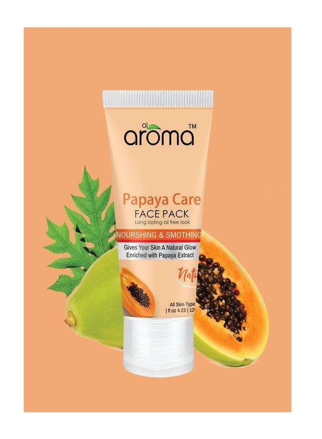 ALAROMALEAFS قناع الوجه ألاروما للعناية بالبابايا، مضاد للبقع، مزيل للتصبغات، مناسب لجميع أنواع البشرة، 120 غرام - Image 1