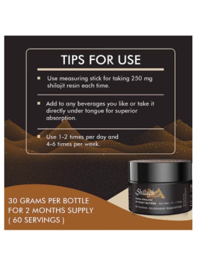 Shilajit RX Pure Himalayan Shilajit High Gold Resin Gel for Men and Women | 75 Servings for Energy and Immune Support, 85+ Trace Minerals, 75%+ Fulvic Acid - Image 4