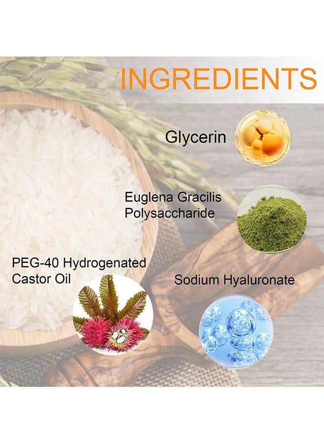 YURHERSU سيروم الأرز للوجه ، خلاصة مرطب للوجه ، شد مضاد للتجاعيد ومضاد للشيخوخة وإزالة الخطوط الدقيقة للوجه ، ناعم وترطيب عميق ولون بشرة متساوي للعناية اليومية بالبشرة - 30 مل - Image 4