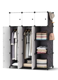 Rightsure Storage cube Organizer Wardrobe,Wardrobes for Bedroom，Portable Wardrobe Combination Armoire,Modular Cabinet for Space Saving(12-Cube)  - Image 1