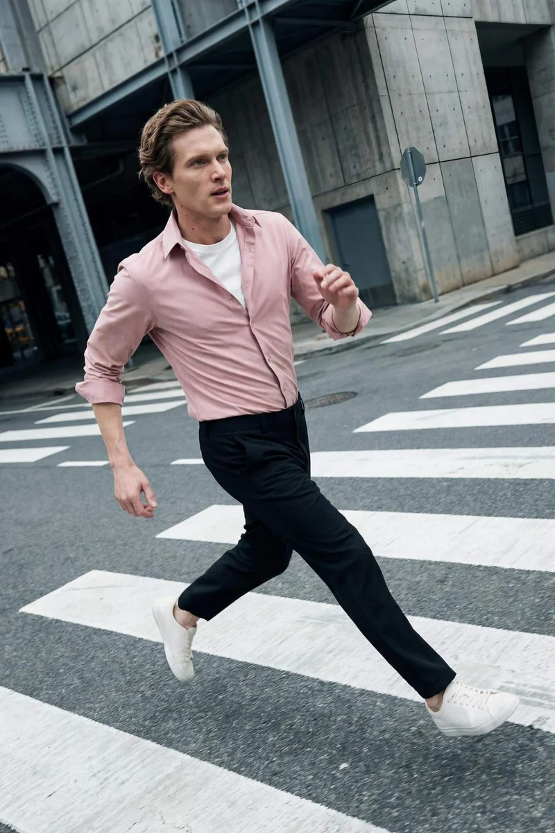DeFacto Tailored Fit Straight Leg Trousers