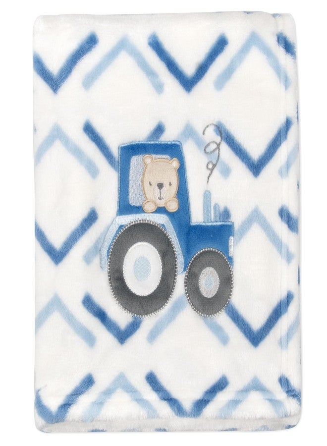 Baby Essentials Plush Fleece Throw and Receiving Baby Blankets for Boys and Girls 30x36 - Image 1