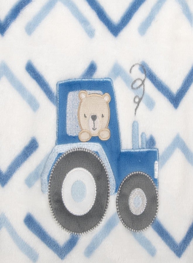 Baby Essentials Plush Fleece Throw and Receiving Baby Blankets for Boys and Girls 30x36 - Image 3