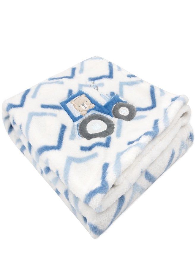 Baby Essentials Plush Fleece Throw and Receiving Baby Blankets for Boys and Girls 30x36 - Image 2
