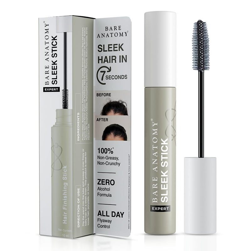 Bare Anatomy Expert Sleek Hair Finishing Stick100 Alcohol Silicon Free FormulaBaby HairFrizzy Hair Flyaway FixerNonSticky NonCrunchyNatural Sleek Finish With No Residue10MlGel - Image 1