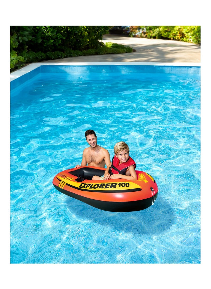 INTEX Explore 100 Inflatable Boat Set 147x84x36cm  - Image 2