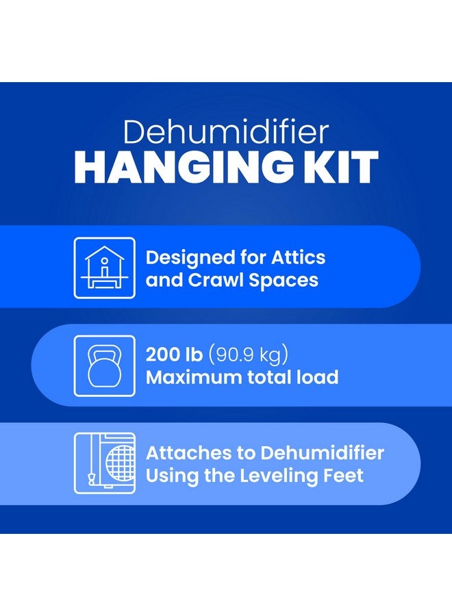 Aprilaire AprilAire 5822 Dehumidifier Hanging Kit for AprilAire Crawl Space, Basement, Whole-House Dehumidifier Models E070, E080, E100, E130, 1820, 1830, 1850, 1852, 1870, 1872  - Image 3