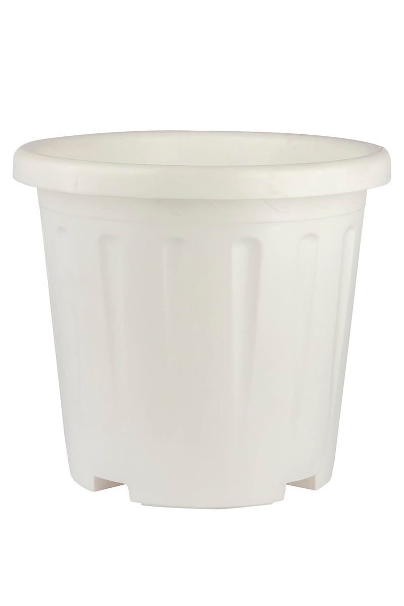 Tim Tim Agro 8 Inch Nursery Pots, 15 Packs Variety Plastic Pots with Drainage Hole, Plant Containers for Seedlings, Succulents, Transplanting (White - Round) - Image 4